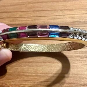 Multicolor Gemstone Gold Bracelet